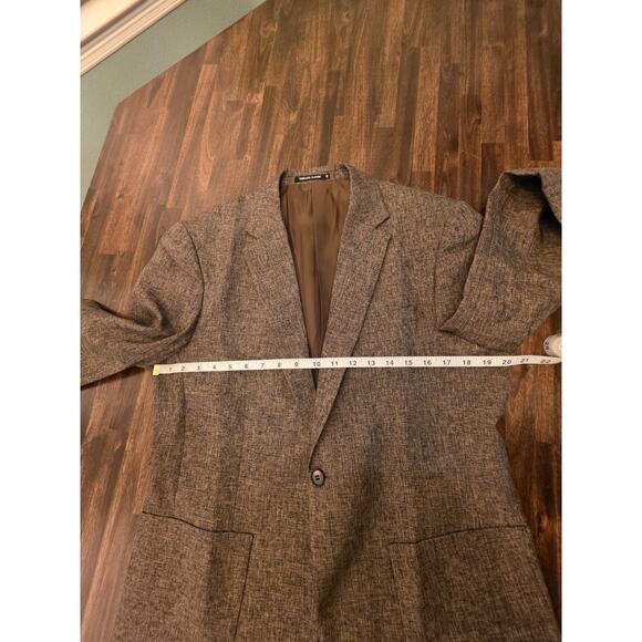 Timeless Classic Blazer Men's 40 Brown Textured 1-Button Sport Coat Jacket - Picture 8 of 9